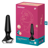 Satisfyer Plug-ilicious 2 Black Anal Vibrator Butt Plugs - Vibrating